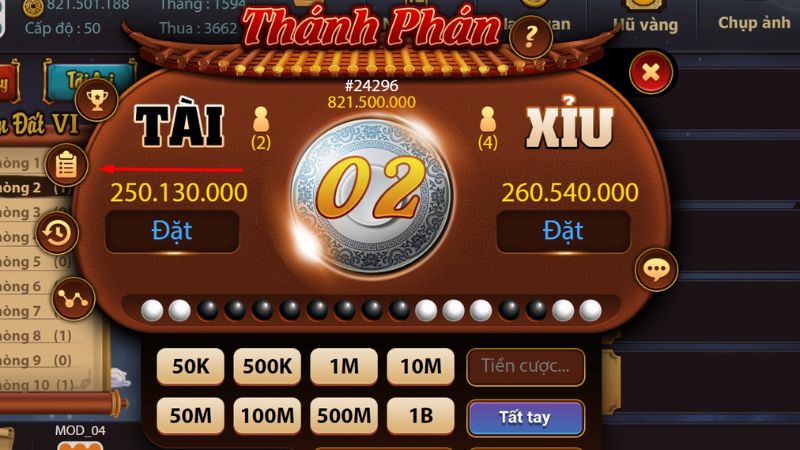 game tài xỉu tặng tiền