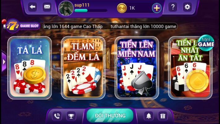 game đánh bài online đổi tiền mặt